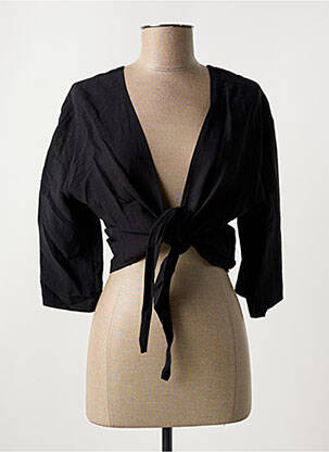 Boléro coupe cintrée noir LA FEE MARABOUTEE femme