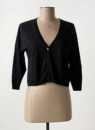 Gilet manches longues manches 3/4 noir LA FEE MARABOUTEE femme
