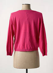 Gilet manches longues rose LA FEE MARABOUTEE pour femme seconde vue