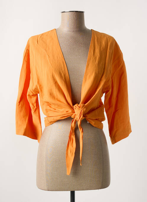 Boléro orange LA FEE MARABOUTEE pour femme