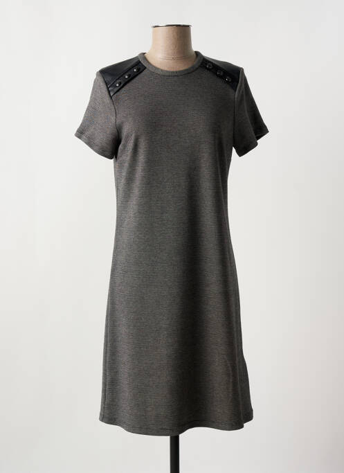 Robe mi-longue noir IKKS pour femme