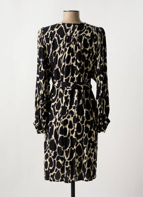 Robe mi-longue noir LA FEE MARABOUTEE pour femme