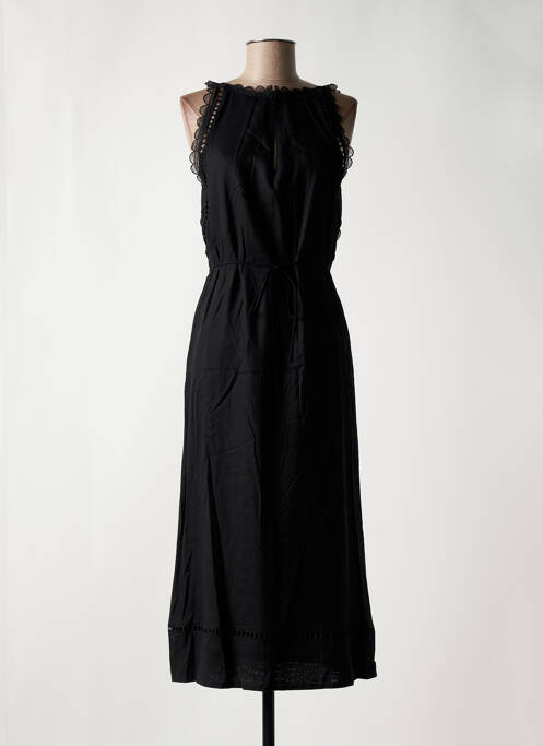 Robe mi-longue noir SUNCOO pour femme