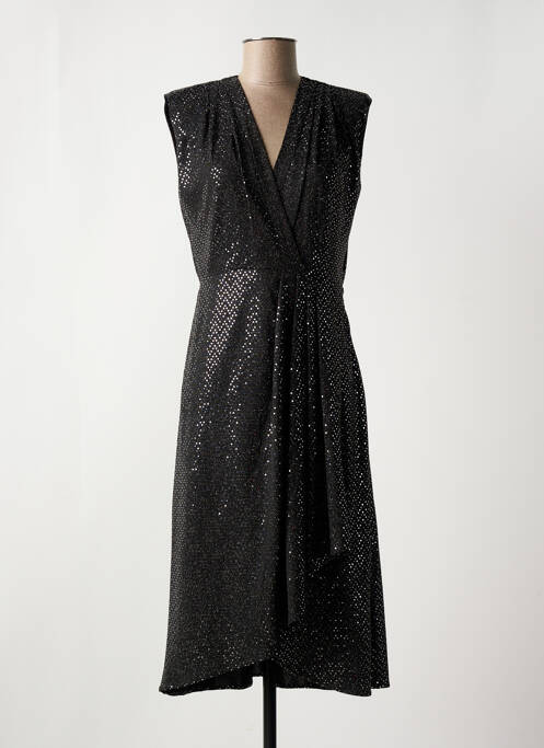 Robe mi-longue noir SUNCOO pour femme