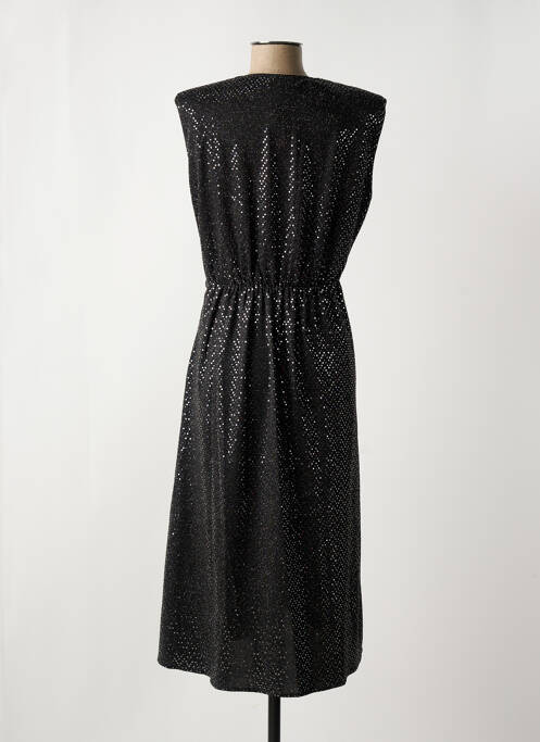 Robe mi-longue noir SUNCOO pour femme