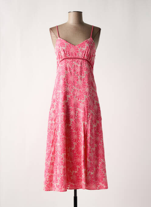 Robe mi-longue rose SUNCOO pour femme