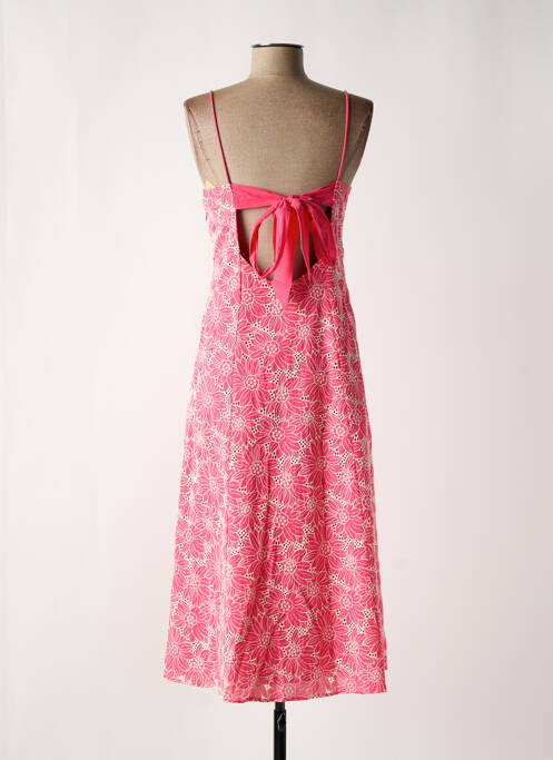 Robe mi-longue rose SUNCOO pour femme