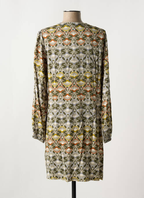 Robe mi-longue vert DIPLODOCUS pour femme