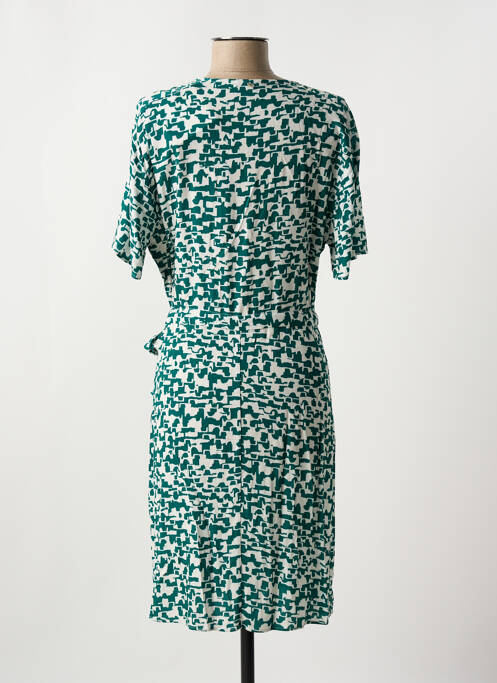 Robe mi-longue vert ONE STEP pour femme