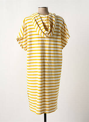 Robe mi-longue manches courtes manches courtes jaune MAT DE MISAINE femme