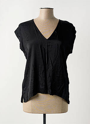 Top manches courtes manches courtes noir LA FEE MARABOUTEE femme