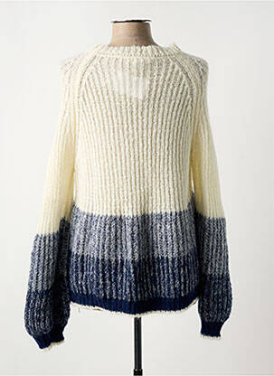 Pull coupe droite manches longues blanc LE BOUDOIR D'EDOUARD femme