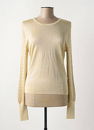 Pull coupe cintrée manches longues or KOCCA femme