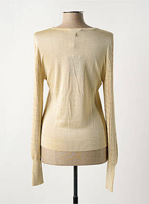 Pull coupe cintrée manches longues or KOCCA femme