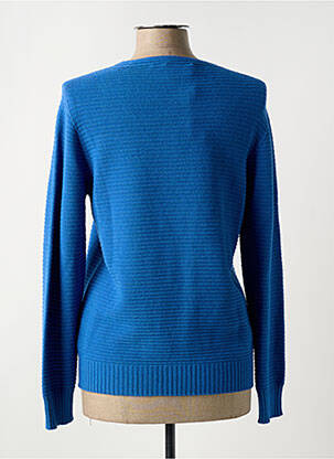 Pull coupe cintrée manches longues bleu LE BOUDOIR D'EDOUARD femme