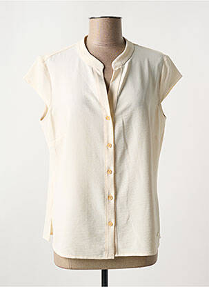 Chemisier manches courtes manches courtes beige PAZ TORRAS femme