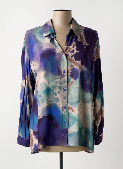 Chemisier violet LA FEE MARABOUTEE pour femme