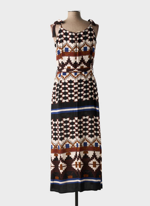 Robe longue marron LA FEE MARABOUTEE pour femme