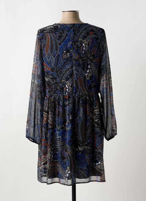 Robe mi-longue bleu LA FEE MARABOUTEE pour femme