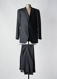 Costume de cérémonie fermeture zippée sous rabat boutonné gris ERMENEGILDO ZEGNA homme