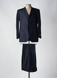 Costume de ville fermeture zippée sous rabat boutonné bleu ERMENEGILDO ZEGNA homme