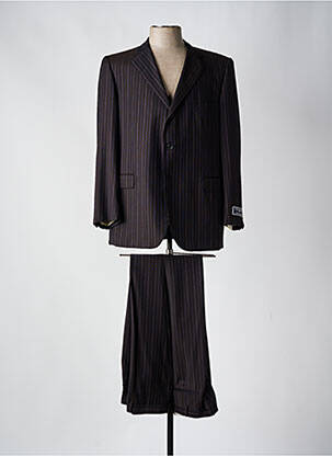 Costume de ville fermeture zippée sous rabat boutonné marron ERMENEGILDO ZEGNA homme