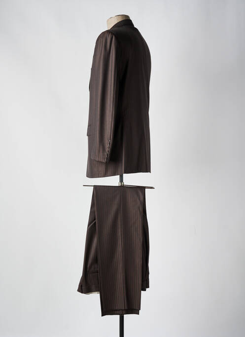 Costume de ville fermeture zippée sous rabat boutonné marron PHERGUS homme