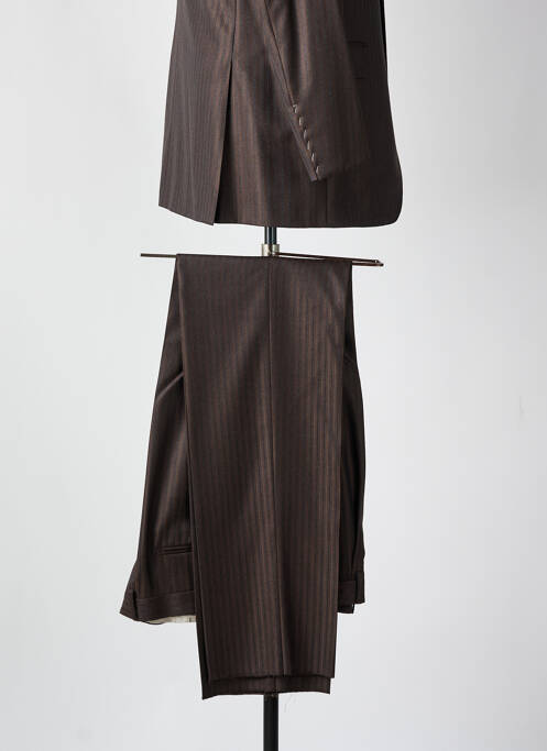 Costume de ville fermeture zippée sous rabat boutonné marron PHERGUS homme
