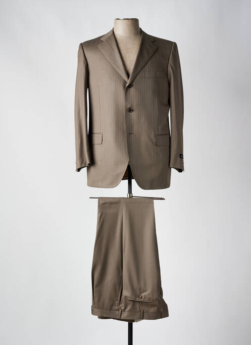 Costume de ville fermeture zippée sous rabat boutonné marron PHERGUS homme