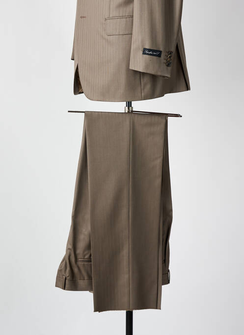 Costume de ville fermeture zippée sous rabat boutonné marron PHERGUS homme