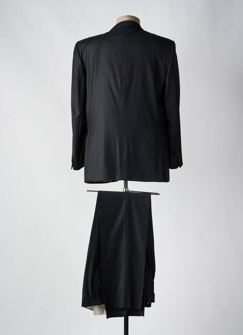 Costume de ville fermeture zippée sous rabat boutonné noir PHERGUS homme
