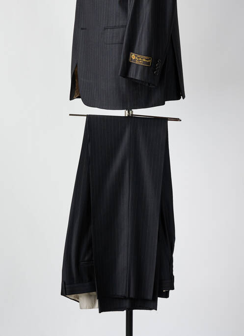 Costume de ville fermeture zippée sous rabat boutonné noir PHERGUS homme
