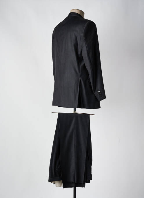 Costume de ville fermeture zippée sous rabat boutonné noir PHERGUS homme