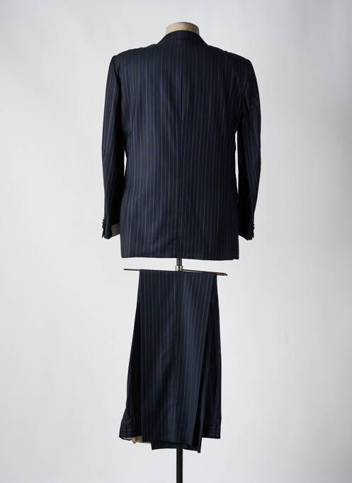 Costume de ville fermeture zippée sous rabat boutonné bleu ERMENEGILDO ZEGNA homme