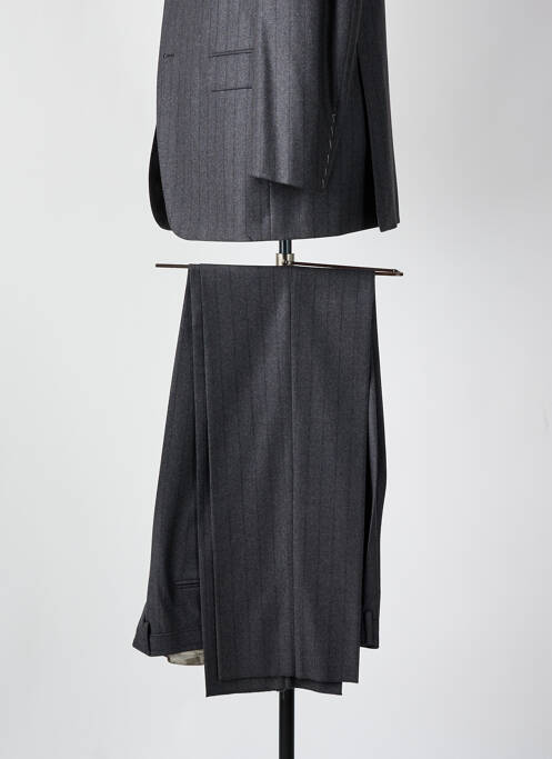 Costume de ville fermeture zippée sous rabat boutonné gris PHERGUS homme