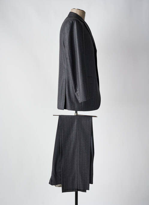 Costume de ville fermeture zippée sous rabat boutonné gris PHERGUS homme