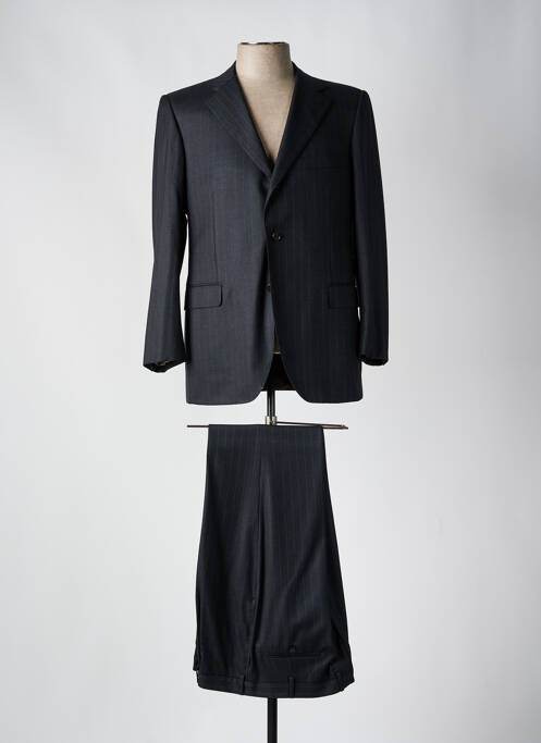 Costume de ville fermeture zippée sous rabat boutonné gris PHERGUS homme