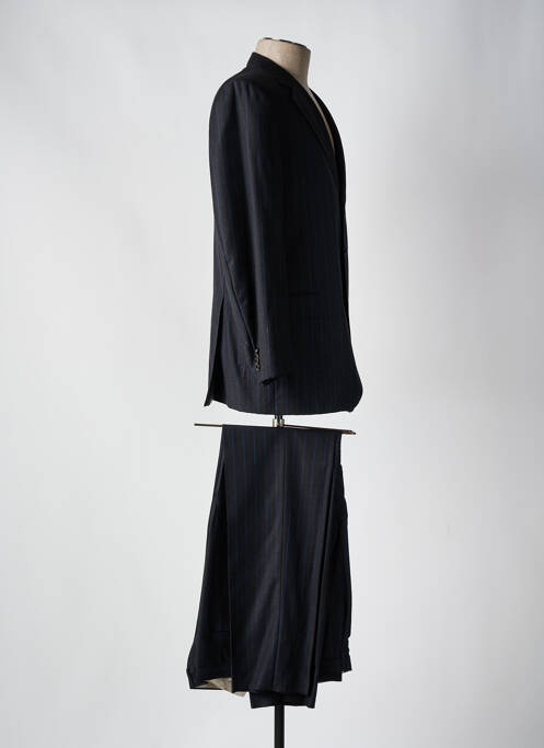 Costume de ville fermeture zippée sous rabat boutonné noir PHERGUS homme