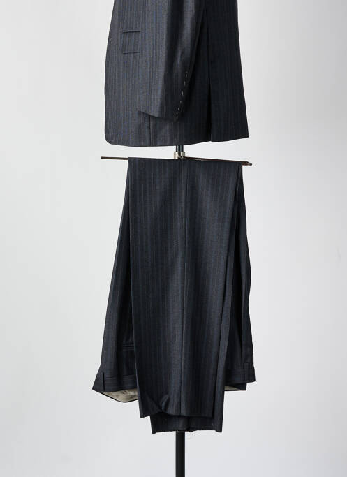 Costume de ville fermeture zippée sous rabat boutonné bleu PHERGUS homme