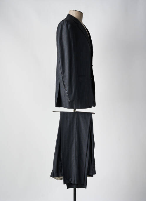 Costume de ville fermeture zippée sous rabat boutonné bleu PHERGUS homme