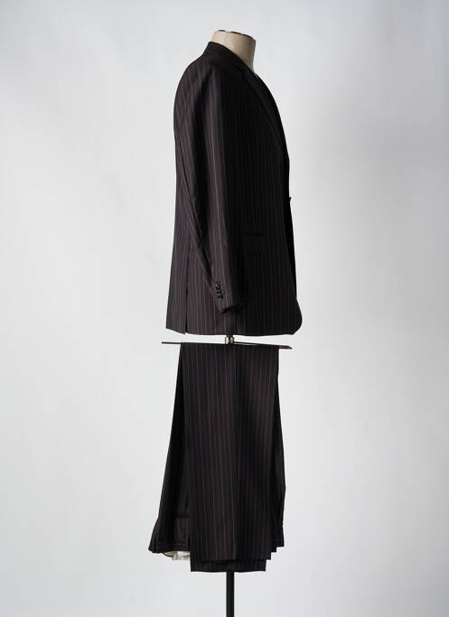 Costume de ville fermeture zippée sous rabat boutonné marron ERMENEGILDO ZEGNA homme