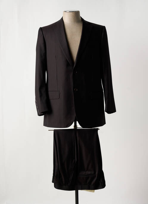 Costume de ville finition intérieure doublure satiné marron ISAIA NAPOLI homme