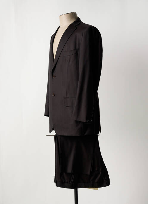Costume de ville finition intérieure doublure satiné marron ISAIA NAPOLI homme
