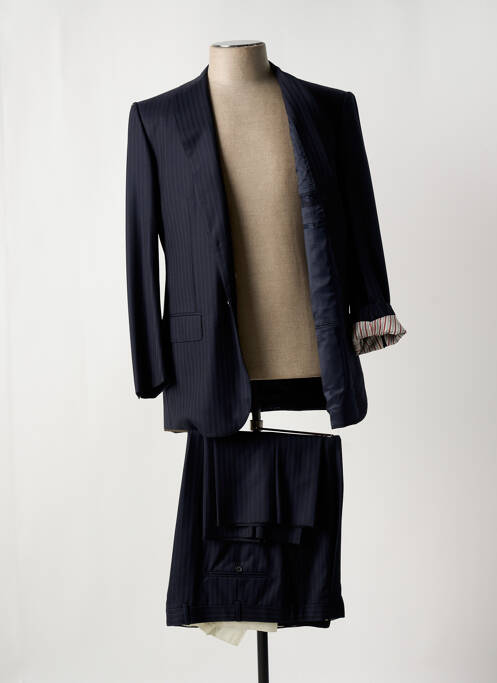 Costume de ville finition intérieure doublure satiné noir ISAIA NAPOLI homme
