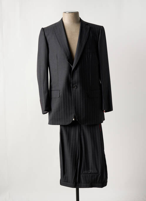 Costume de ville finition intérieure doublure satiné gris ISAIA NAPOLI homme