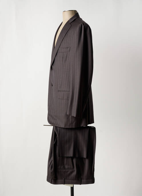 Costume de ville finition intérieure doublure satiné gris ISAIA NAPOLI homme