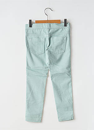 Pantalon slim tissage popeline taille ajustable bleu UNITED COLORS OF BENETTON fille