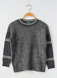Pull manches longues manches longues gris UNITED COLORS OF BENETTON fille