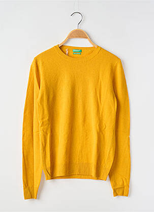 Pull coupe cintrée manches longues jaune UNITED COLORS OF BENETTON femme