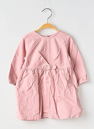 Robe courte manches longues manches longues rose UNITED COLORS OF BENETTON fille